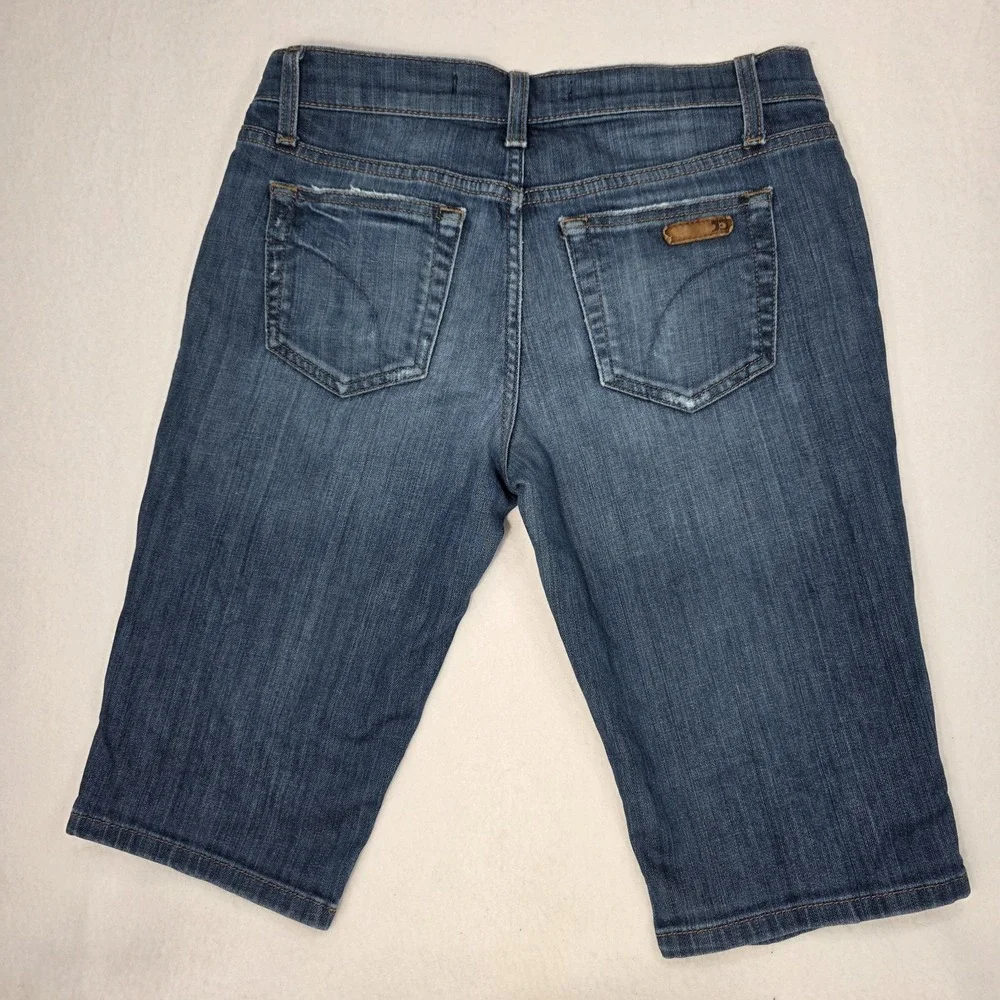 Joe's Jeans Geordie Bermuda Shorts Womens 25 Blue Stretch Coastal Preppy Denim